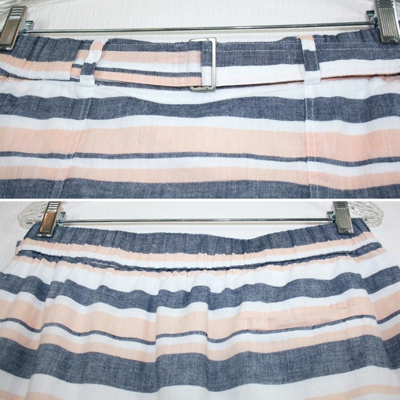 Banana Republic Linen/Cotton Striped Mini Skirt - Picture 4 of 7